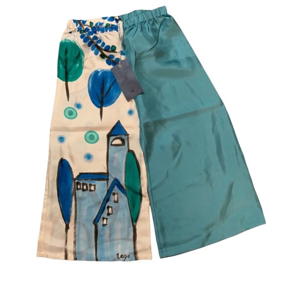 NWT Tago 100% Silk Unique Hand Dyed Pants 5T - Picture 1 of 8